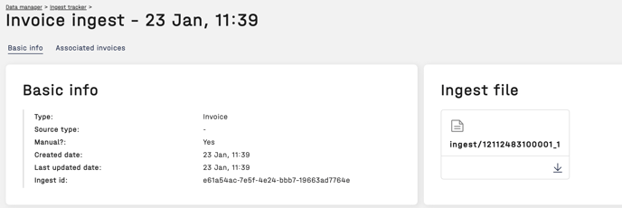 Ingest info